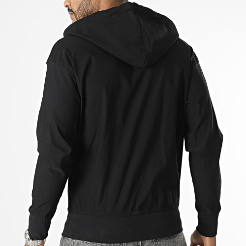 Veste Zippée Capuche Noir