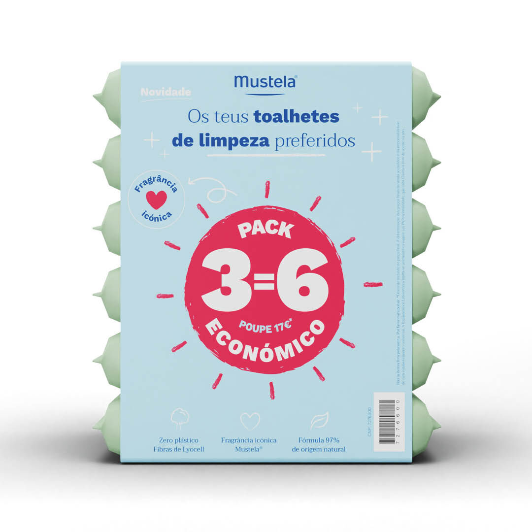 MUSTELA  Toalhetes Perfumados x6 - 360un