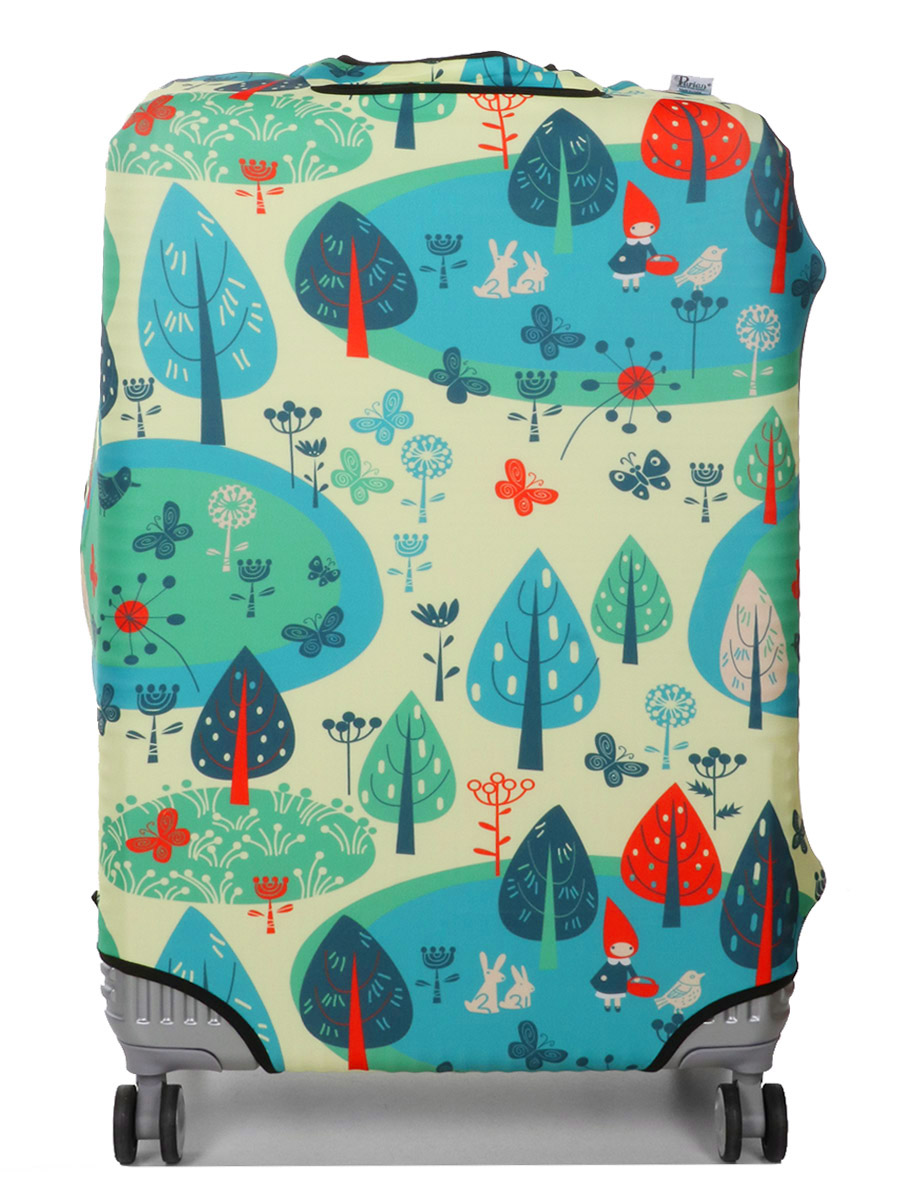 Housse de valise Periea Yellow and Blue Woodland L