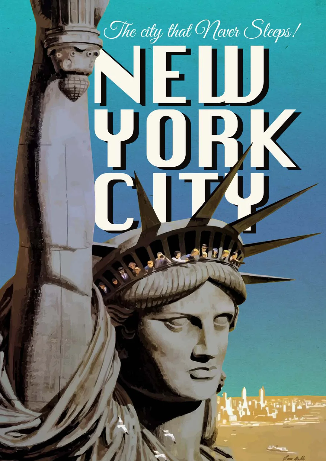 New York mit Freiheitsstatue