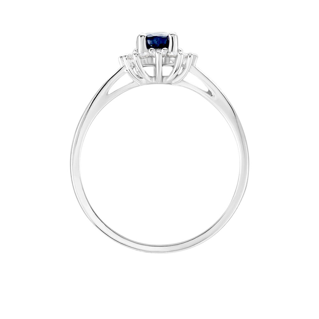 Bague Or Blanc Vladimir  Saphir Diamants