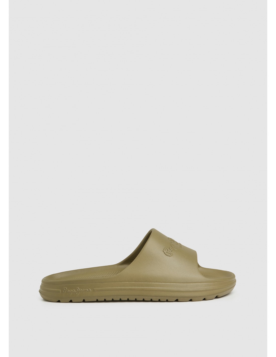 pepe jeans claquettes homme beach slide kaki