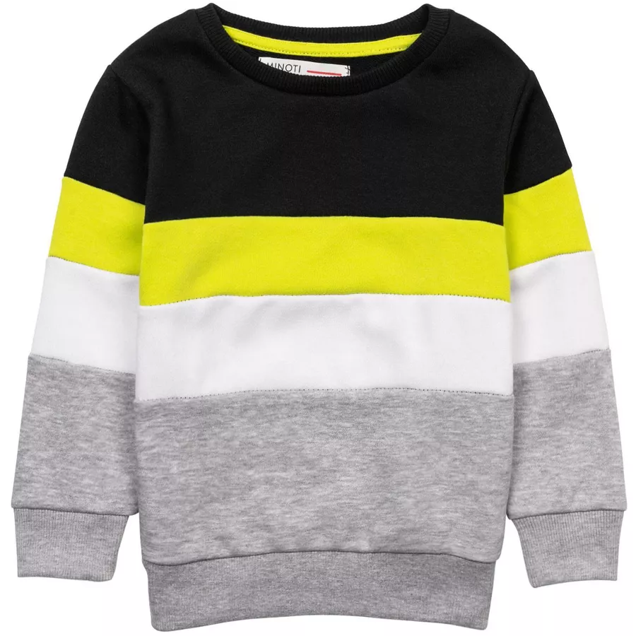 MINOTI Sweatshirt und Shorts im Set SchwarzGrau