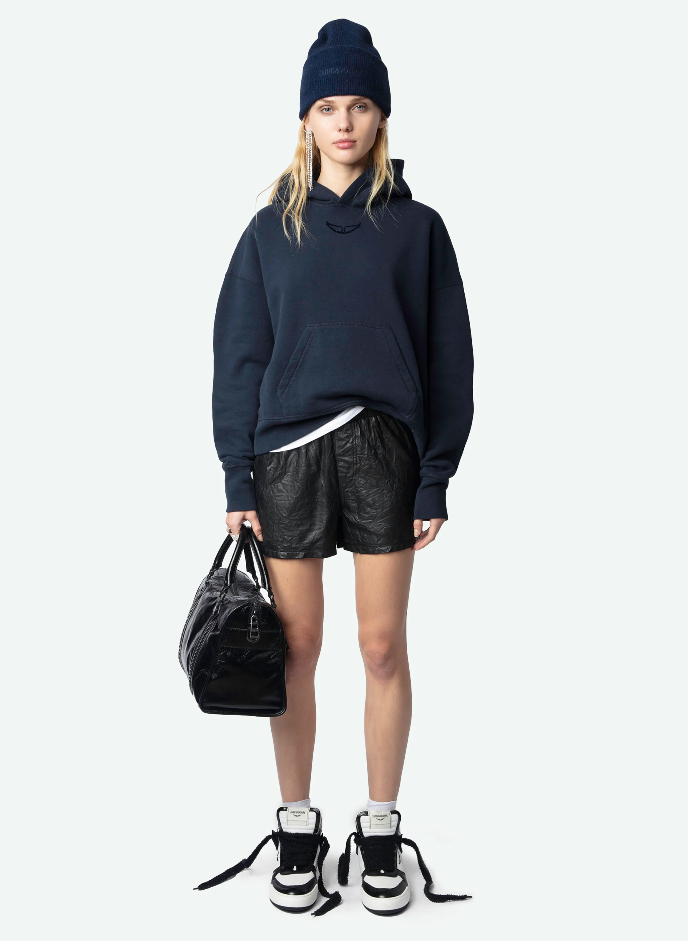 MIA - Sweat droit en coton mélangé | Bleu