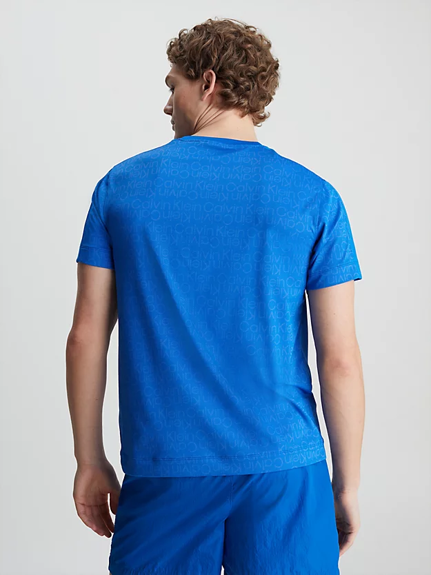 Camiseta de ginástica em tela com logotipo