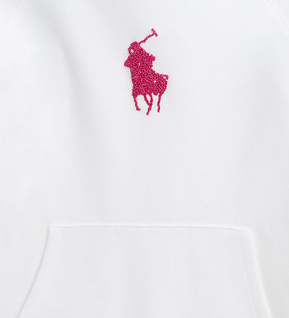 Polo Ralph Lauren H?ttetr?je - Hvid m. Pink