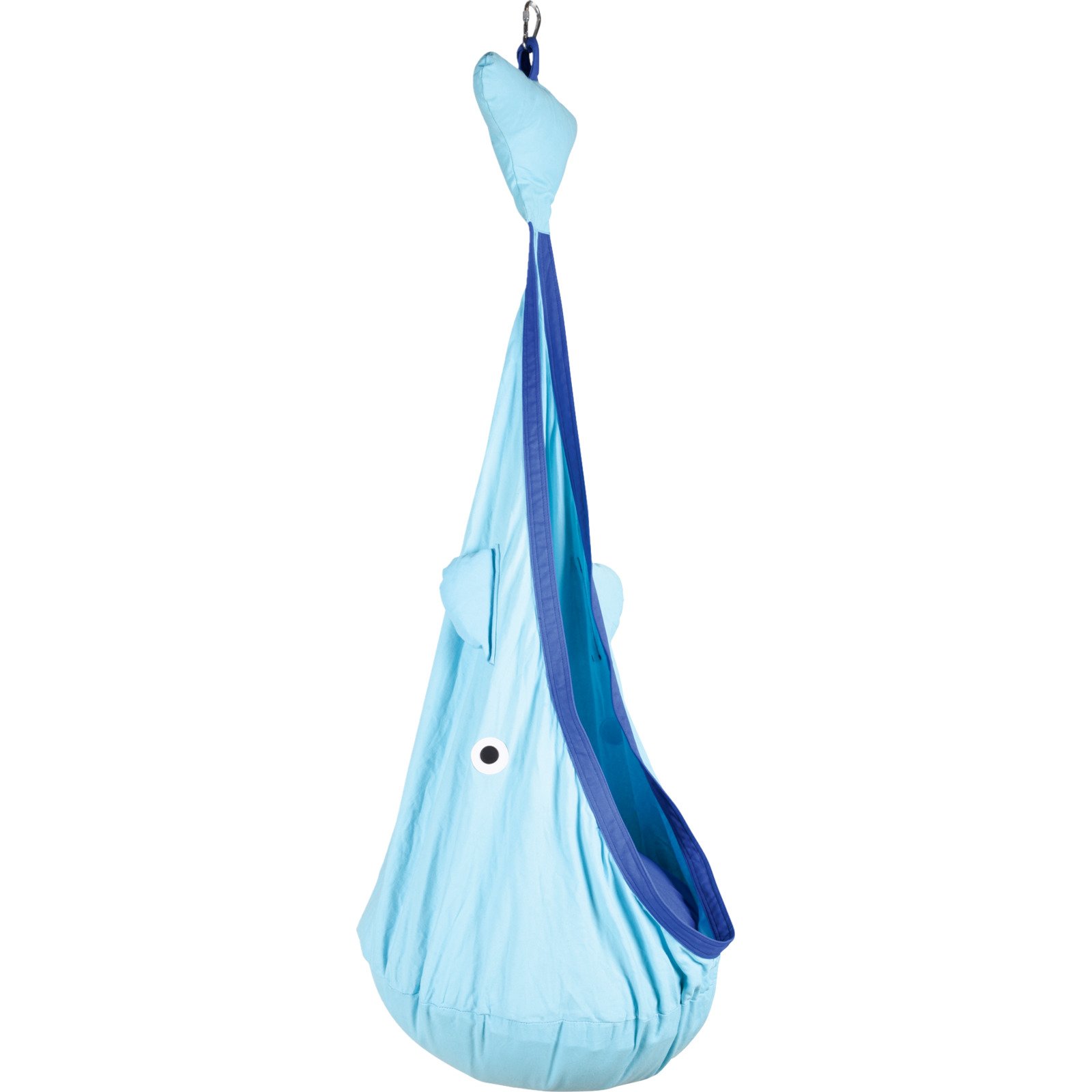 Hängehöhle Trinidad mit aufblasbarem Kissen, blau