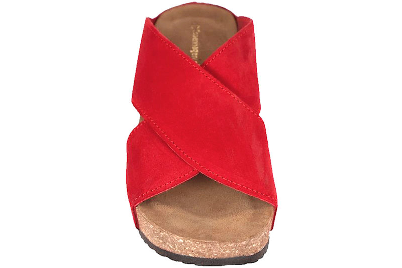 COPENHAGEN SHOES FRANCES 23 SANDAL I RØDT RUSKIND