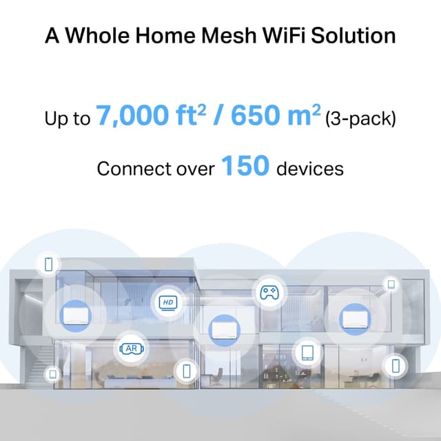 Mercusys Halo H27BE WiFi 7 Mesh-system (3-pak)