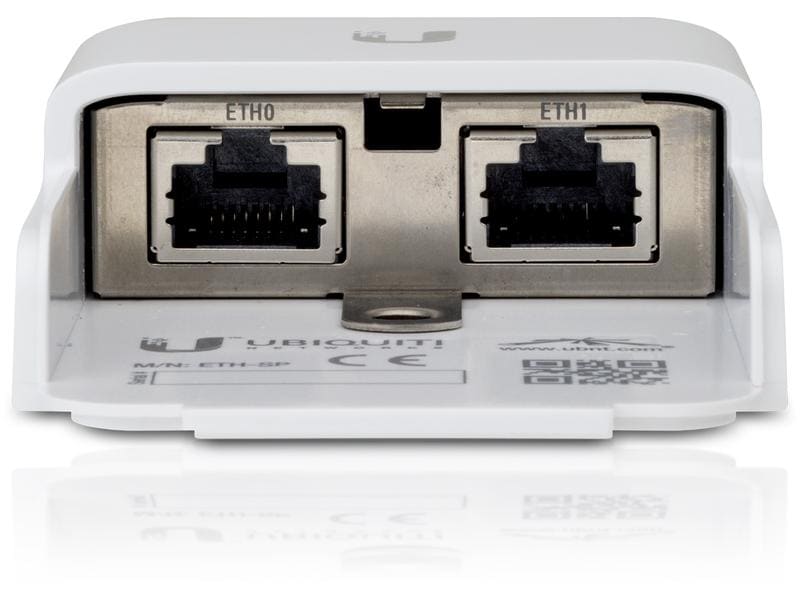 Ubiquiti Überspannungsschutz ETH-SP-G2: Surge Protect 10kA Ethernet zu Ethernet geerdeter ESD-Schutz