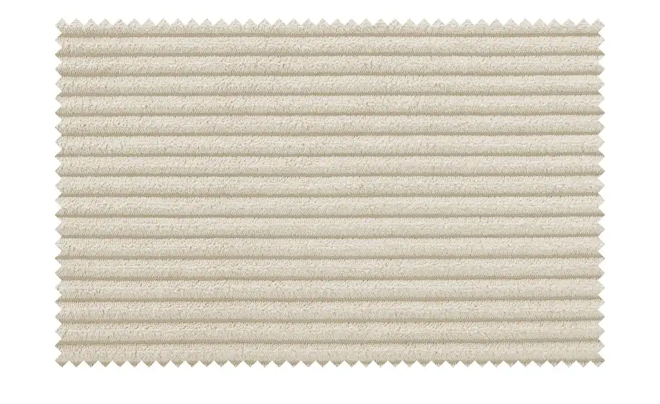 Ecksofa Rome Creme rechts Cordstoff