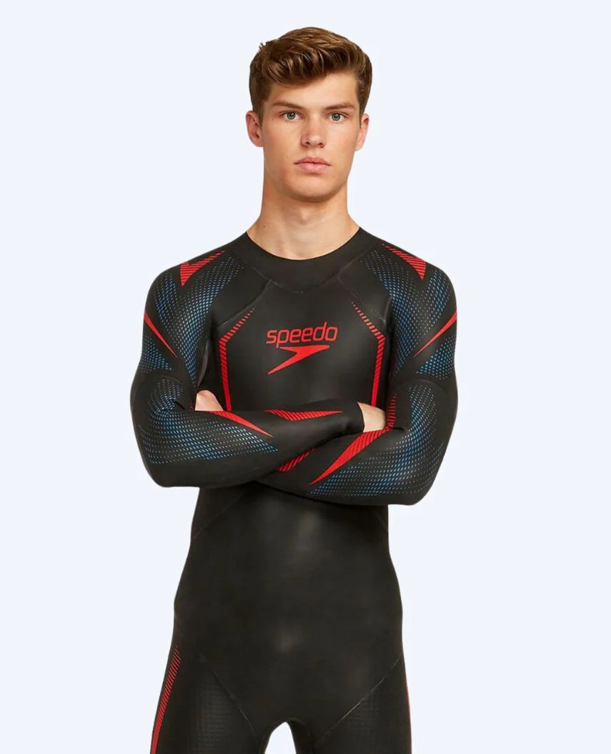 Speedo våddragt til mænd - Xenon - Sort/rød