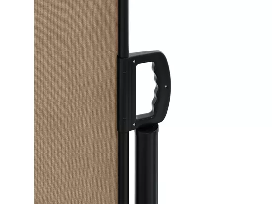 Auvent latéral rétractable taupe 120x1200 cm