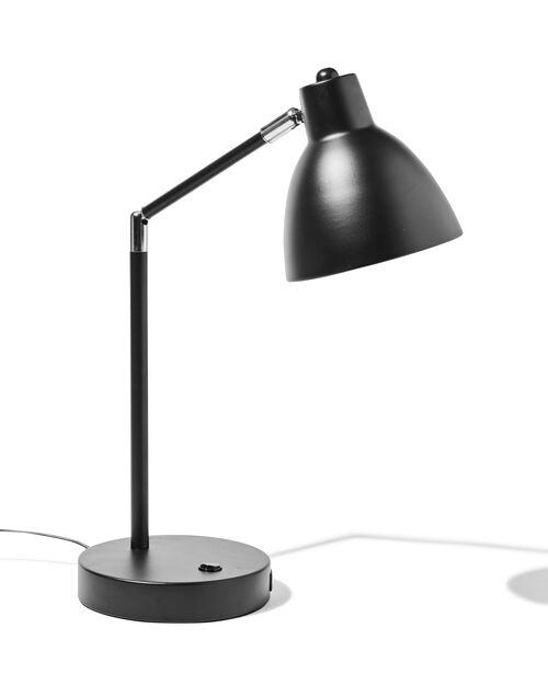lampe de bureau avec port USB noir