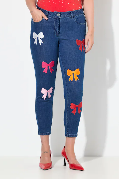 Jeans Pina, Skinny Fit, Sleifen-Applikationen, blue stone