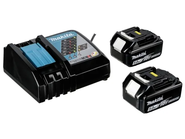 Makita DGA511RTJ - Vinkelkværn - ledningfri - 125 mm - 2x 5ah batteri og lader
