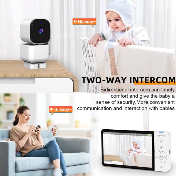INF Smart videomonitor med 5-tommers LCD-skjerm og 720P HD-kamera 0