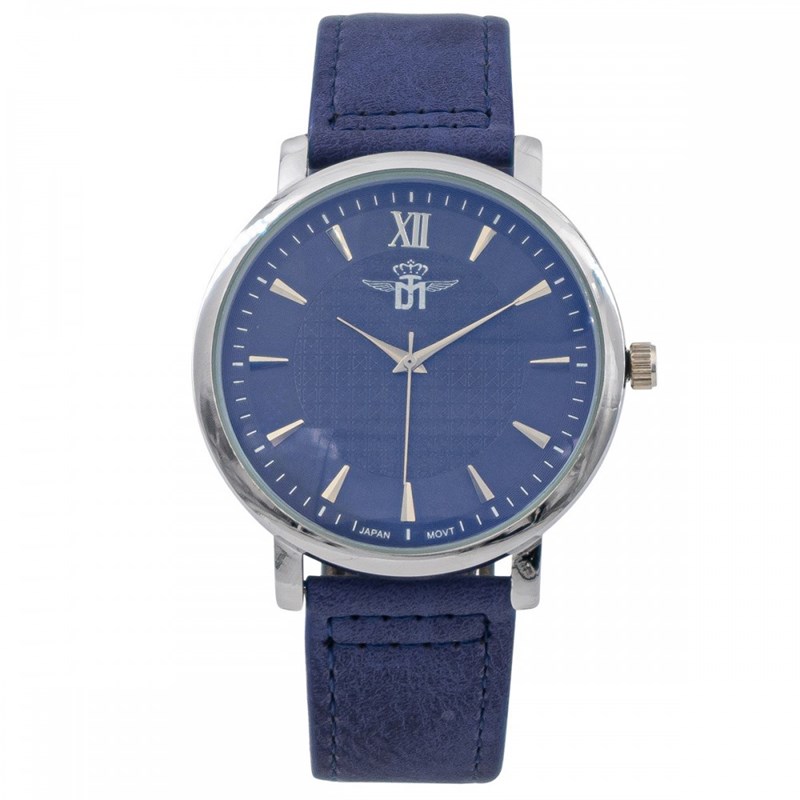Montre Homme M. JOHN bracelet Cuir Bleu