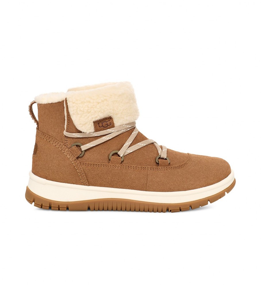 Botas de tornozelo UGG W Lakesider Heritage Lace em couro