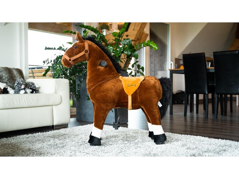 zoosy Reittier Pferd Gr. M Reitpferd mit Rollen an den Füssen