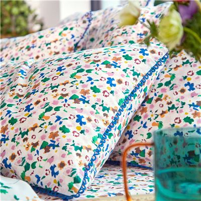 Linge de lit fleurs des champs