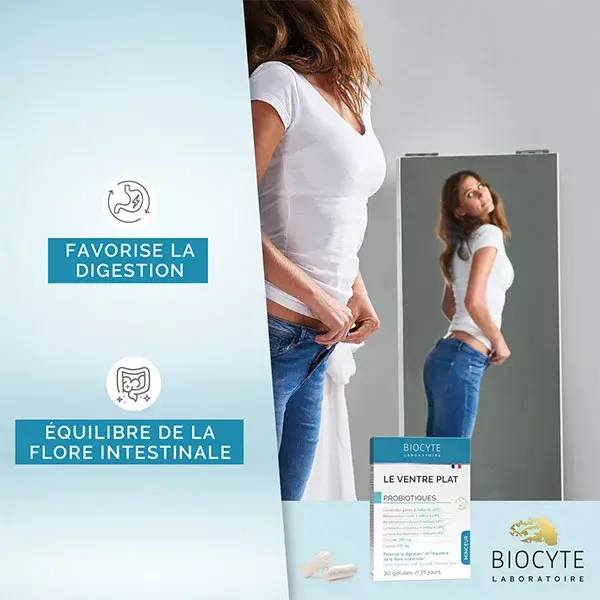 Biocyte Flat Stomach Slimming Double Action Probiotics 5 cepas 30 cápsulas