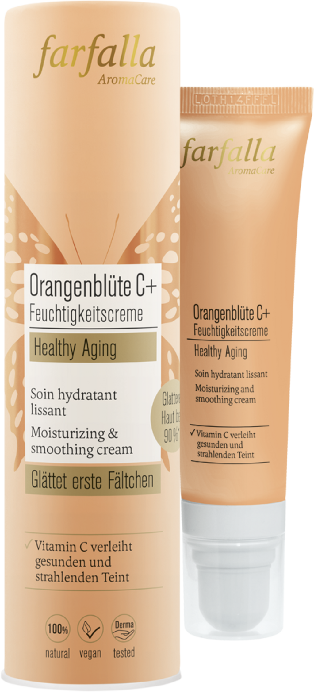 farfalla  Feuchtigkeitscreme Orangenblüte C+, 30 ml