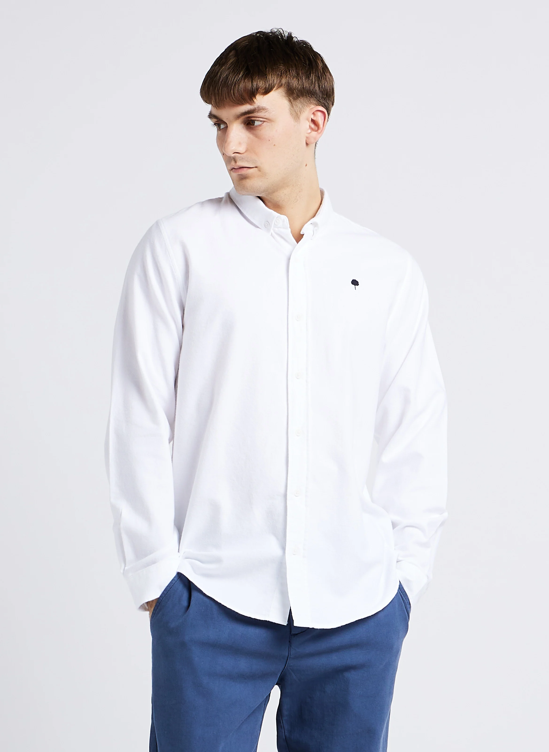 IVOY - Chemise col américain en coton bio| Blanc