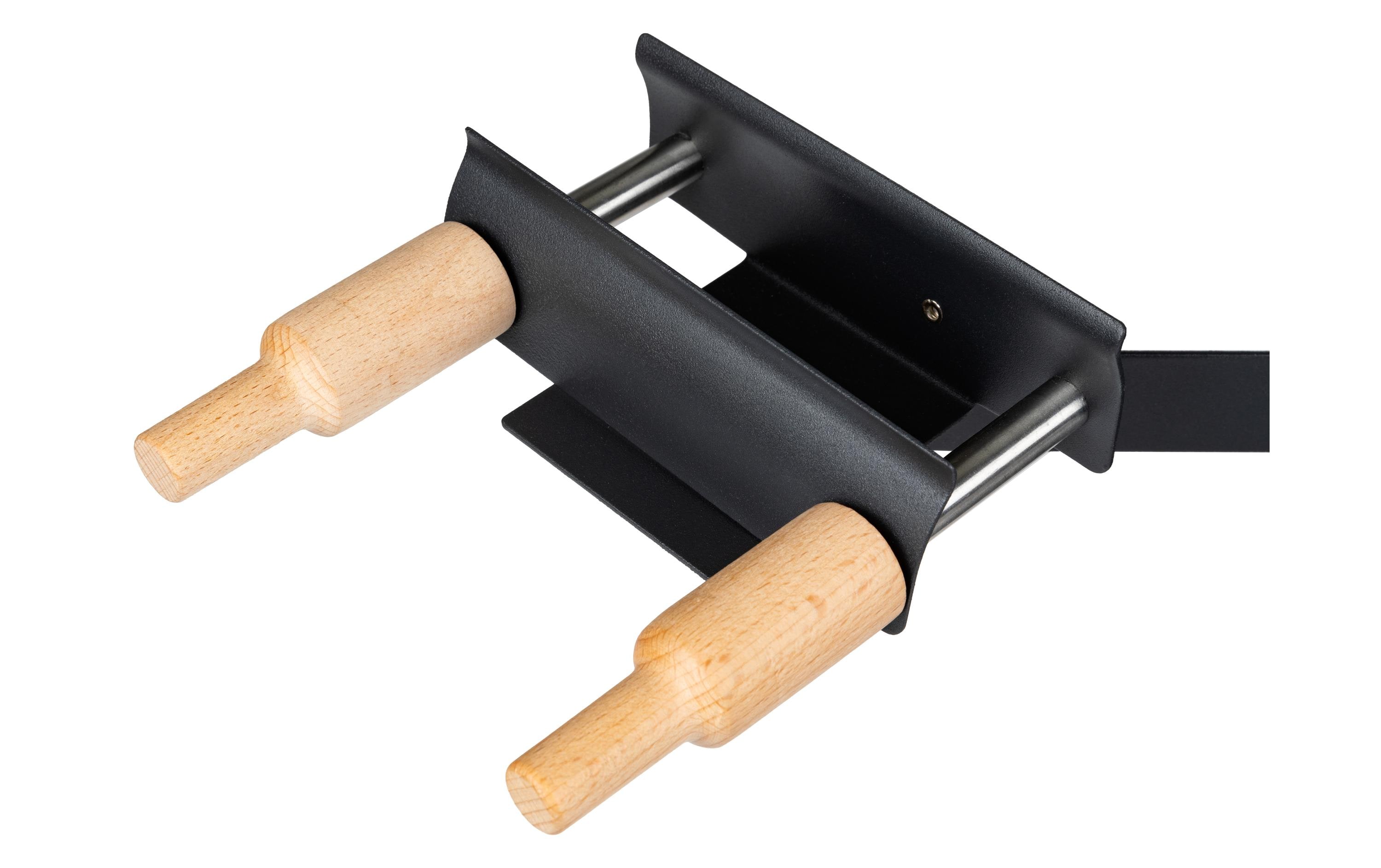 Raclette-Gerät Melty SchwarzKipp- und höhenverstellbarer Käsehalter