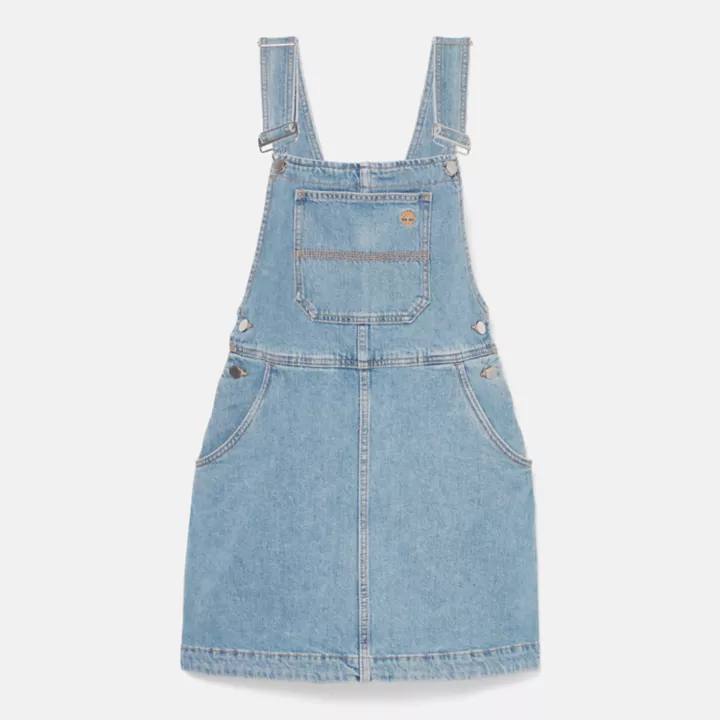 Salopette en denim avec technologie Refibra pour femme en bleu
