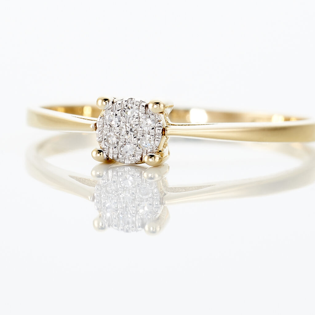 Bague Sandrine Or Jaune Diamant