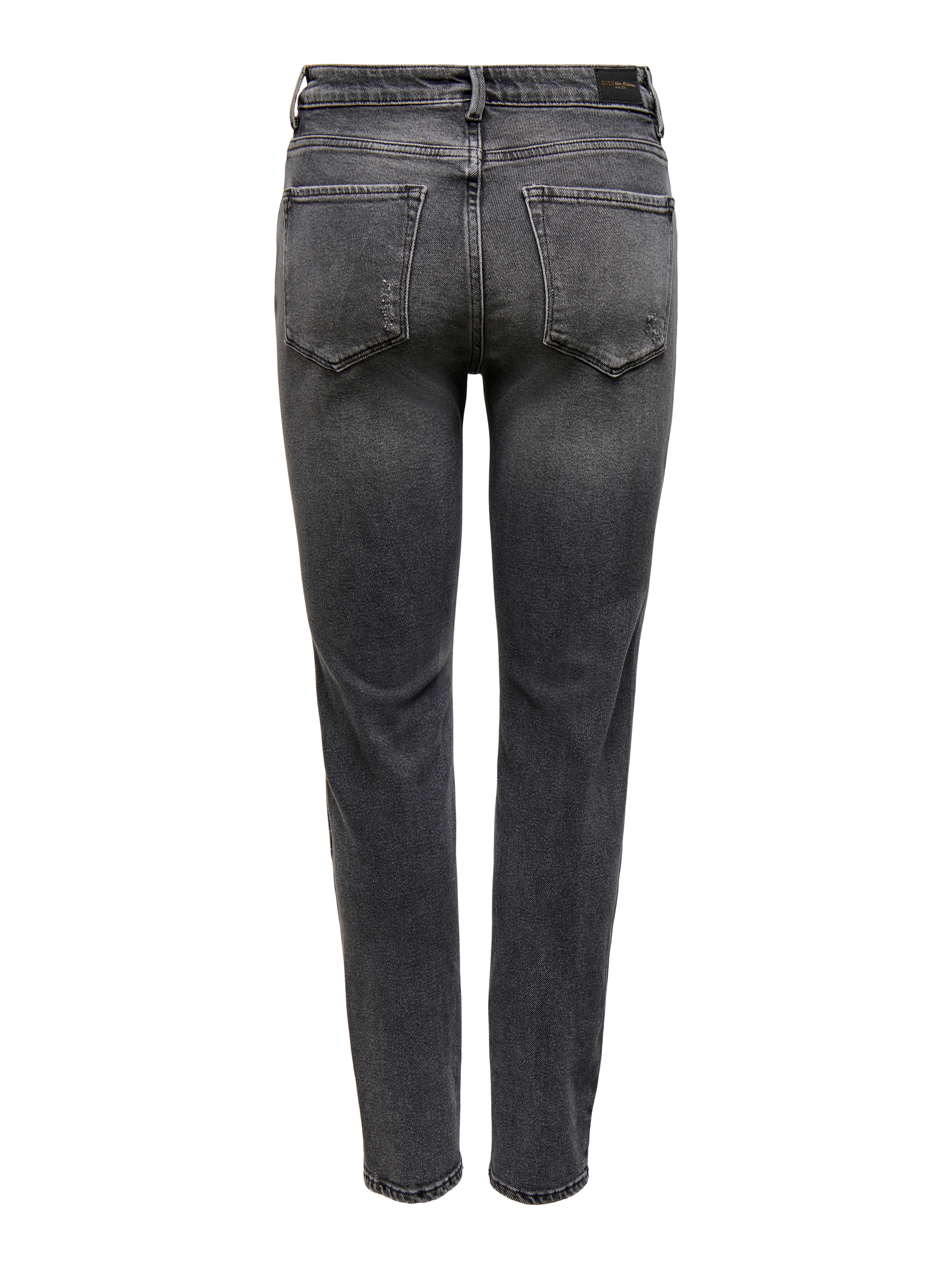 ONLEMILY Hohe Taille Gerade geschnitten Jeans Dark Grey Denim