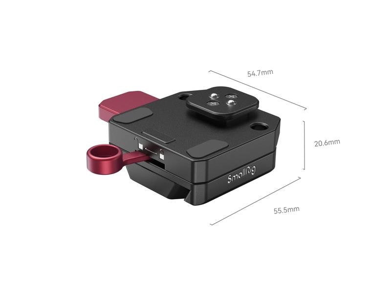 Smallrig V-Mount-Akkuplatte für DJI RS Stabilisatoren Für die schnelle Montage eines V-Mount-Akkus