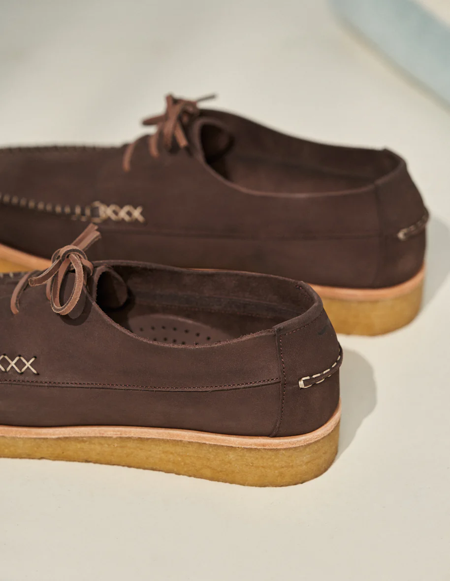 Chaussures Bateau Georges - Nubuck marron