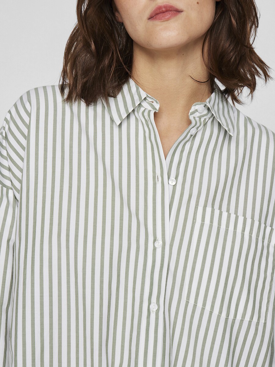 VILA<br>Camisa com listras estreitas