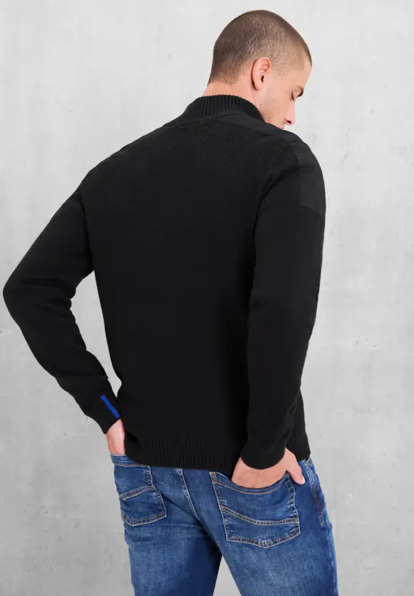 Stricktroyer im Materialmix - Black