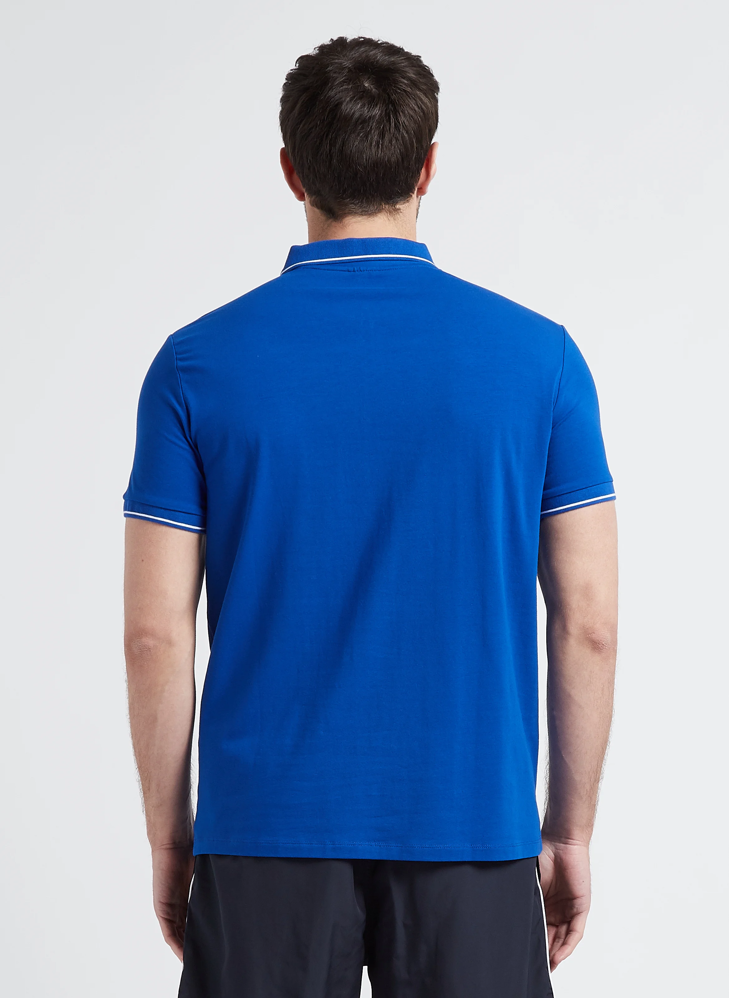 Polo en jersey de coton| Bleu