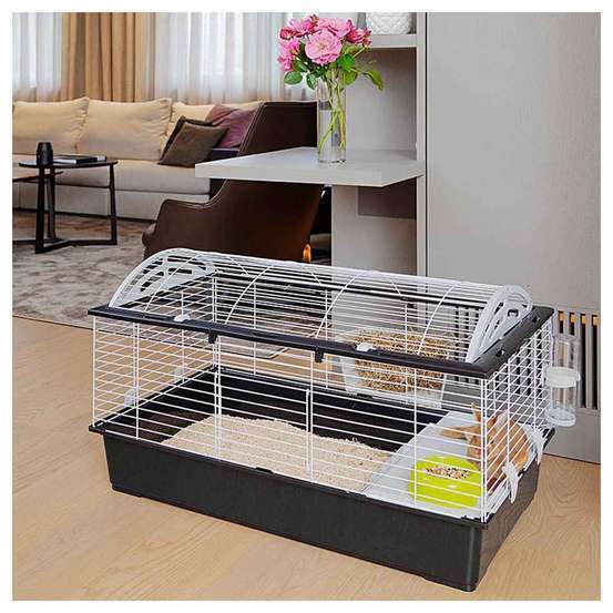 Cage équipée Casita 100 pour grands rongeurs : longueur 96 cm