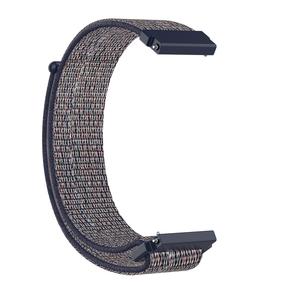 Garmin Venu 3S Nylon Armband mit Klettverschluss (Gelenkumfang: 160-220mm) - Grau / Blau
