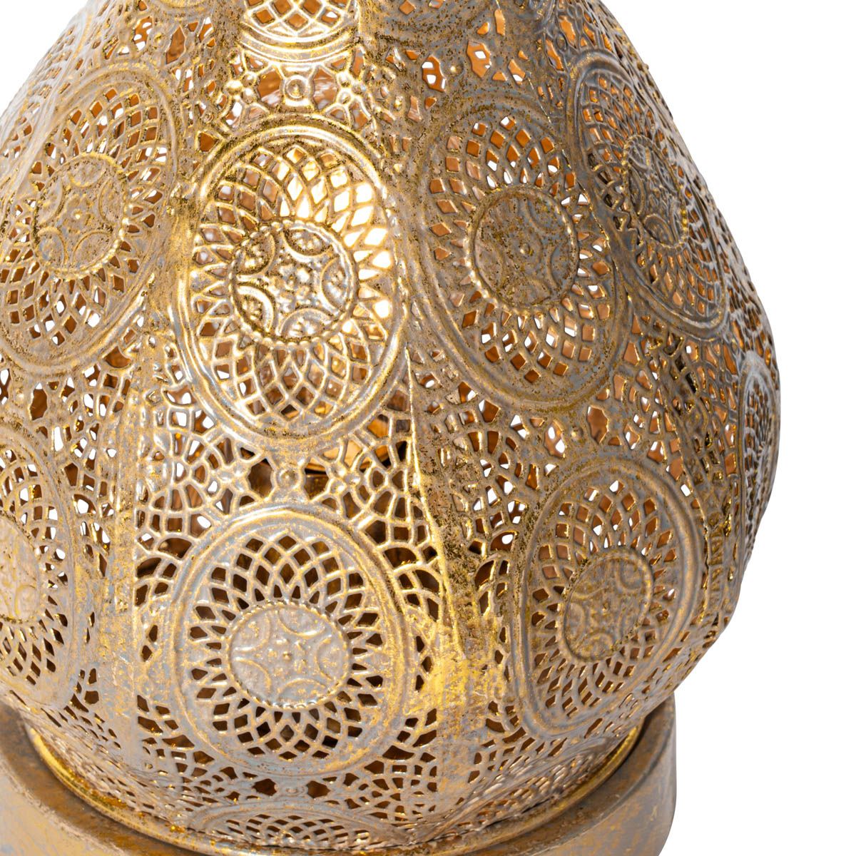Oosterse tafellamp goud 19 cm - Mowgli