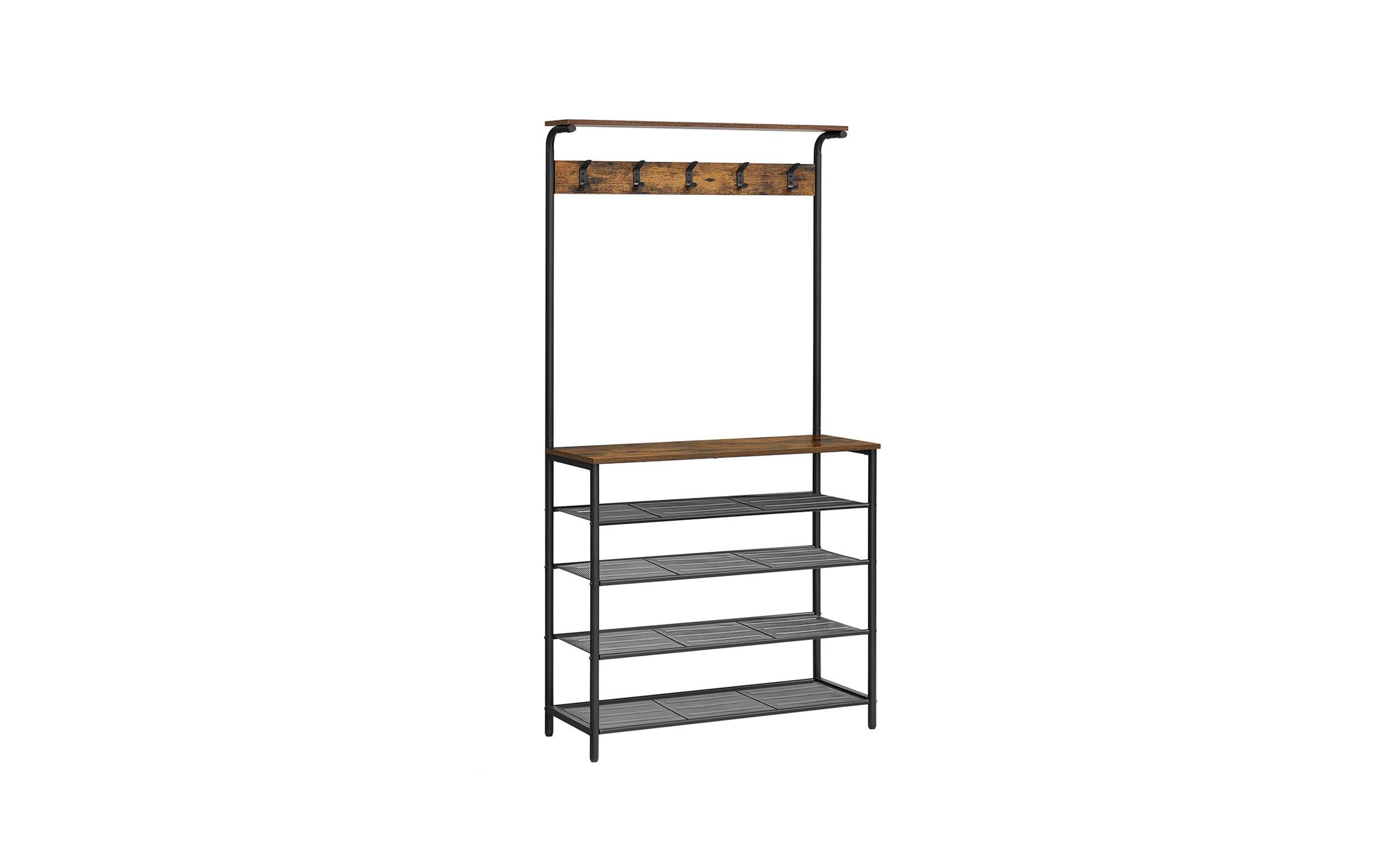 Garderobe 80 cm x 183.5 cm, Braun/SchwarzKleiderständer