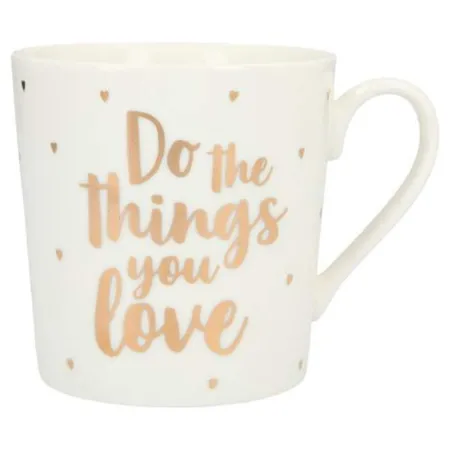 Depesche Porzellan Becher mit Sprüchen - Do the things you love