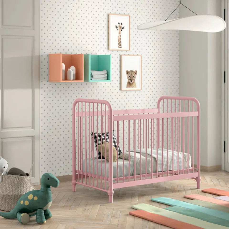 Vipack Babybed Bronxx - 60x120cm - misty pink