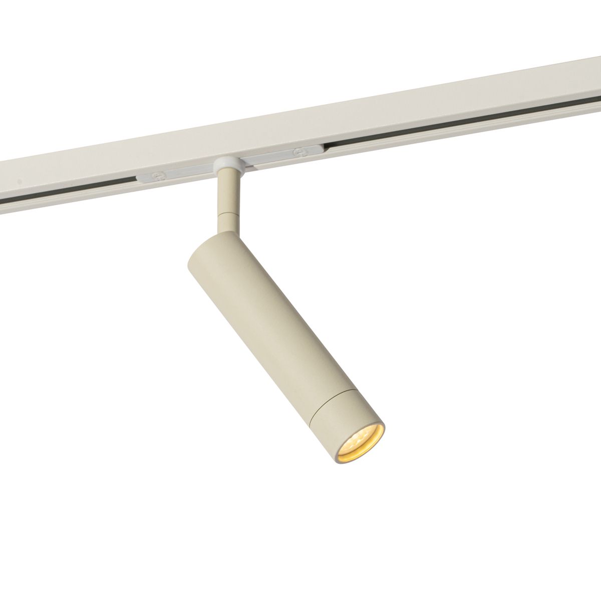 Moderne spot beige met wit voor railsysteem 1-fase - Slimline Uzzy