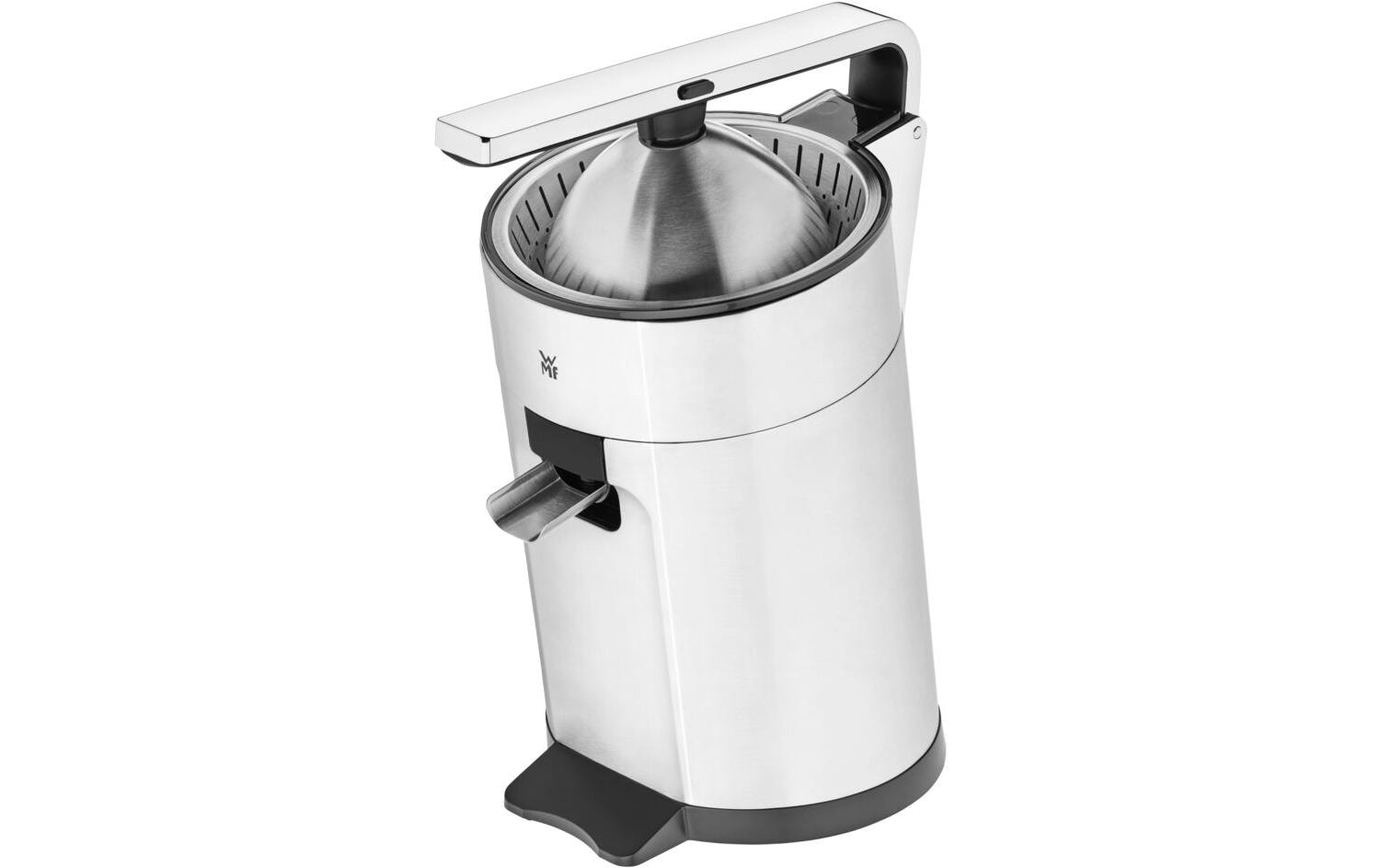 Zitruspresse Profi Plus Silber matt<br>Saftpresse mit universellen Entsafter-Presskegel
