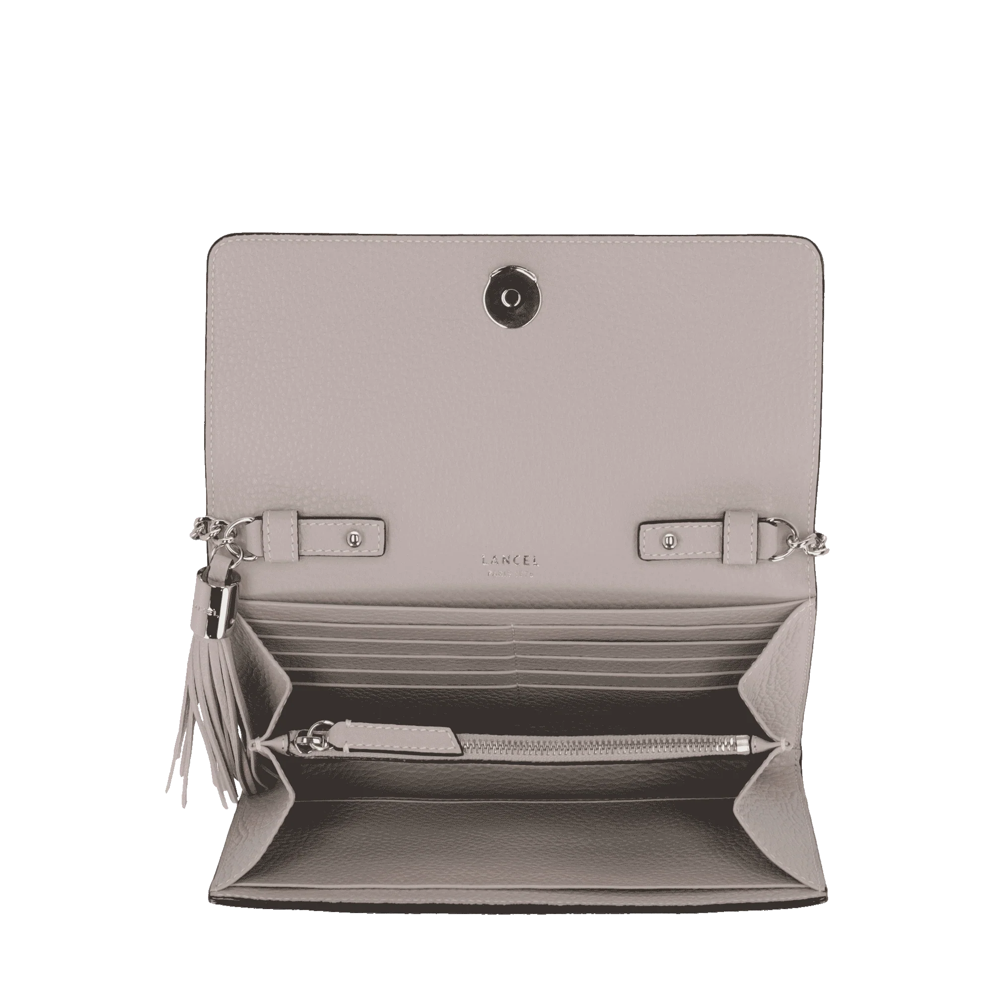 Portefeuille chaîne Premier Flirt de Lancel-Multico Gris Mauve
