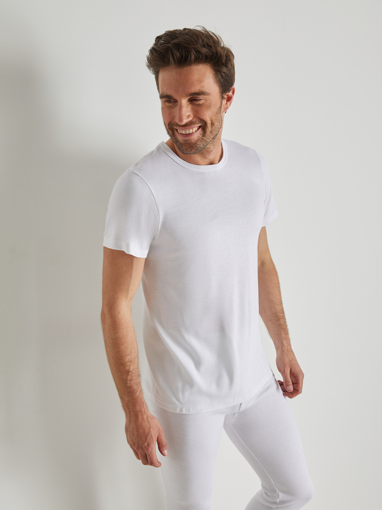 Lot de 2 maillots de corps col rond