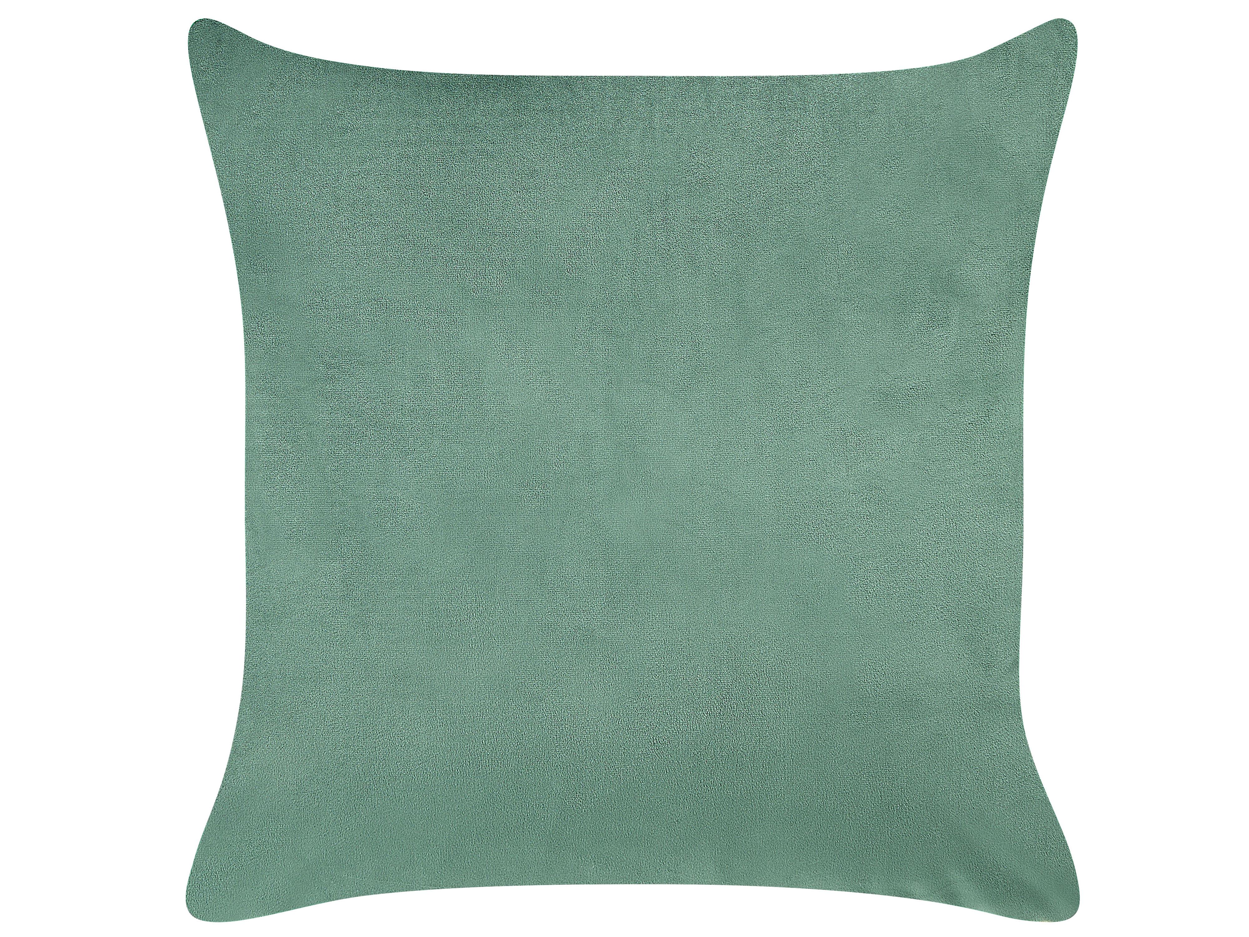 Set van 2 sierkussens YUZURI Fluweel 45 x 45 cm Smaragdgroen dierenprint