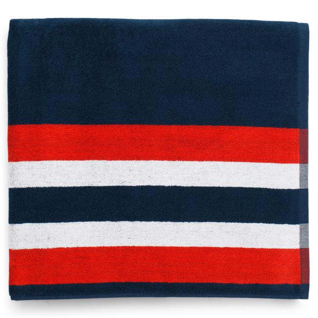 Amundsen Aqua Beach Towel Faded Navy