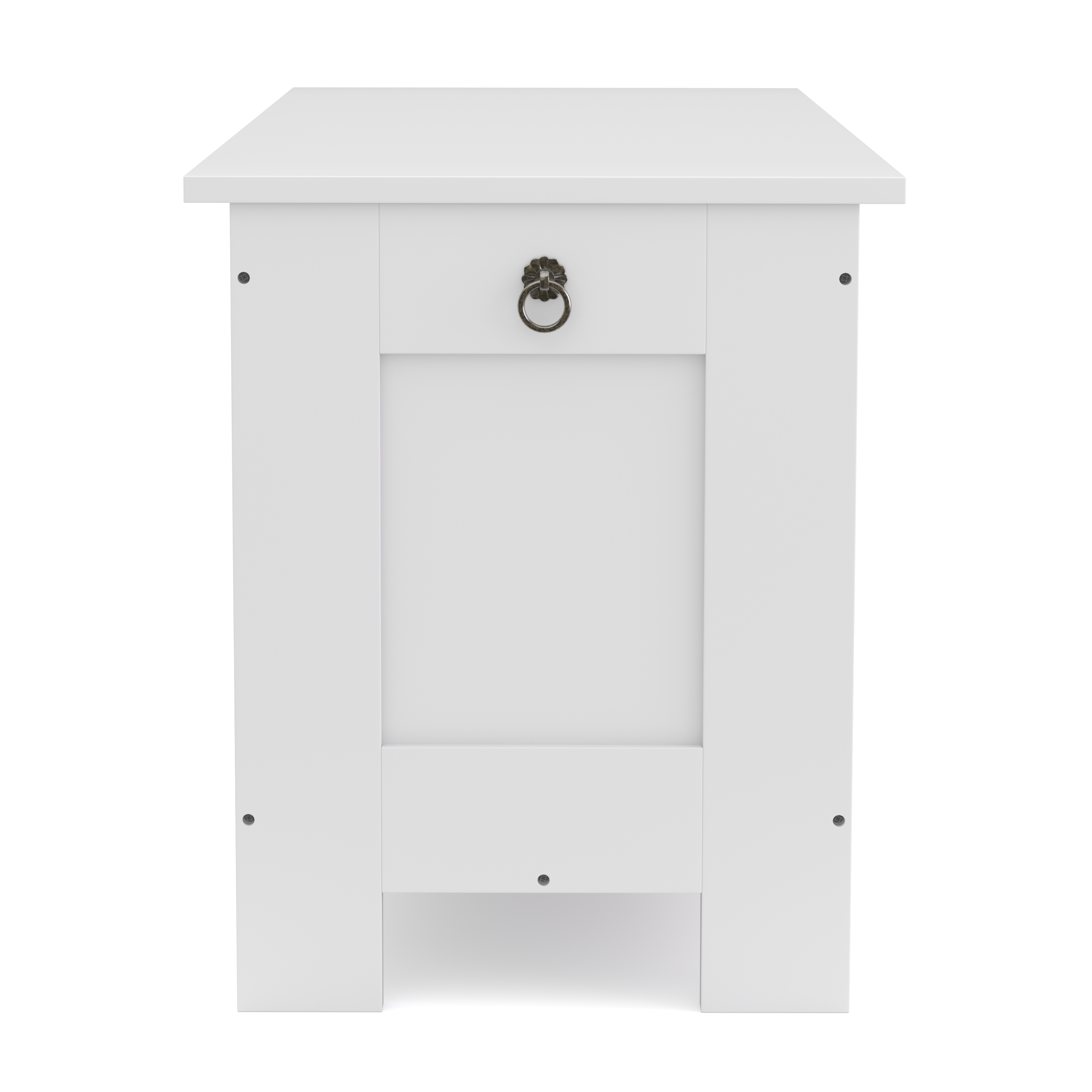Truhe 76 x 48 x 40 cm weiss